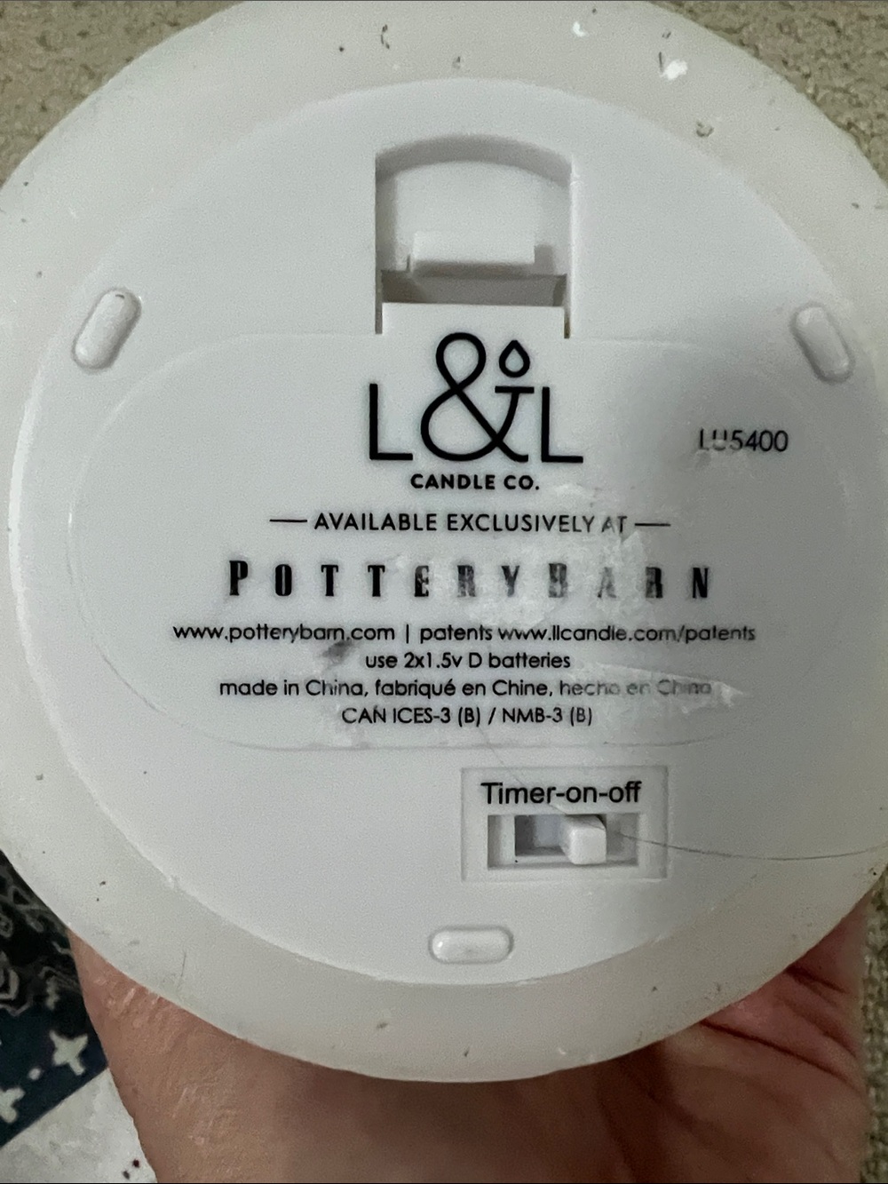 2 Pottery Barn Candles flameless, flickering Battery 4.5” tall - Picture 4 of 9